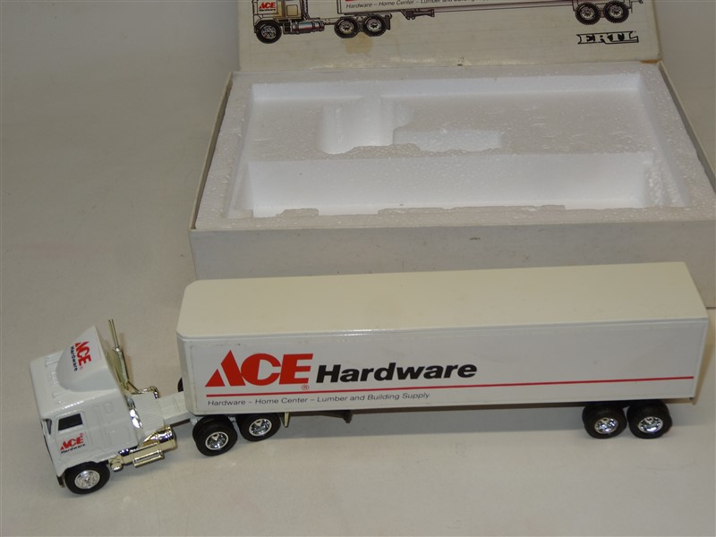 ERTL 1990 ACE HARDWARE DIECAST MACK TRUCK TRAILER Limited Edition 1/64 ...